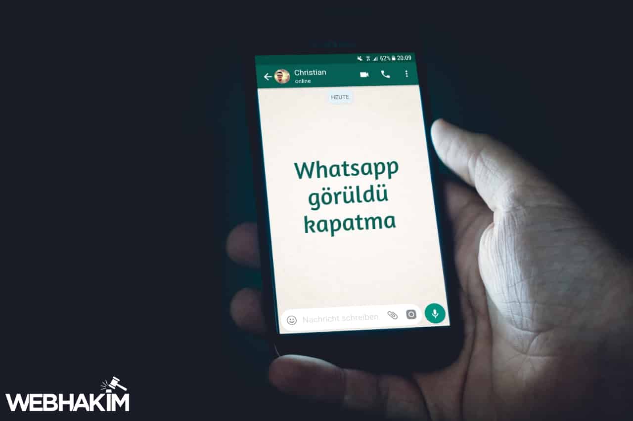Whatsapp Görüldü Kapatma
