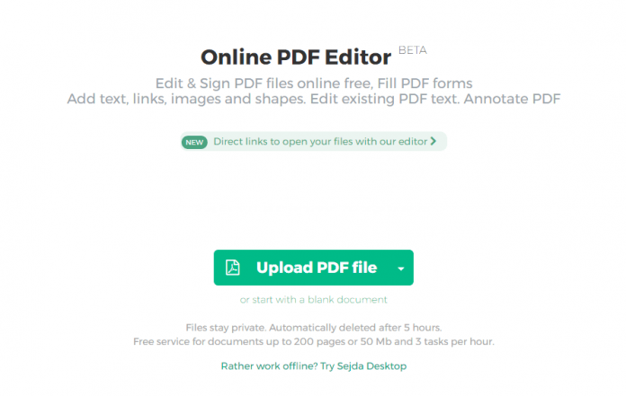 sejda pdf editor
