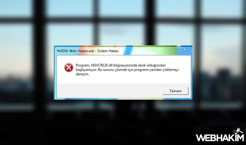 Msvcp120.dll Hatası