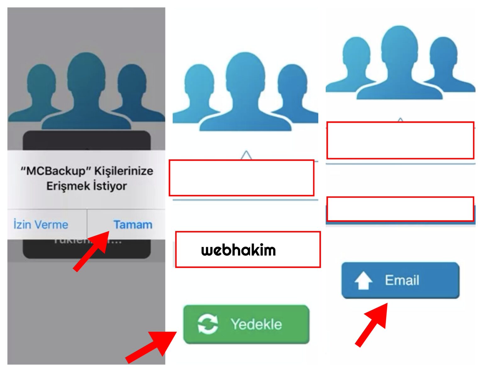 iPhone Rehberi Sim Karta Aktarma