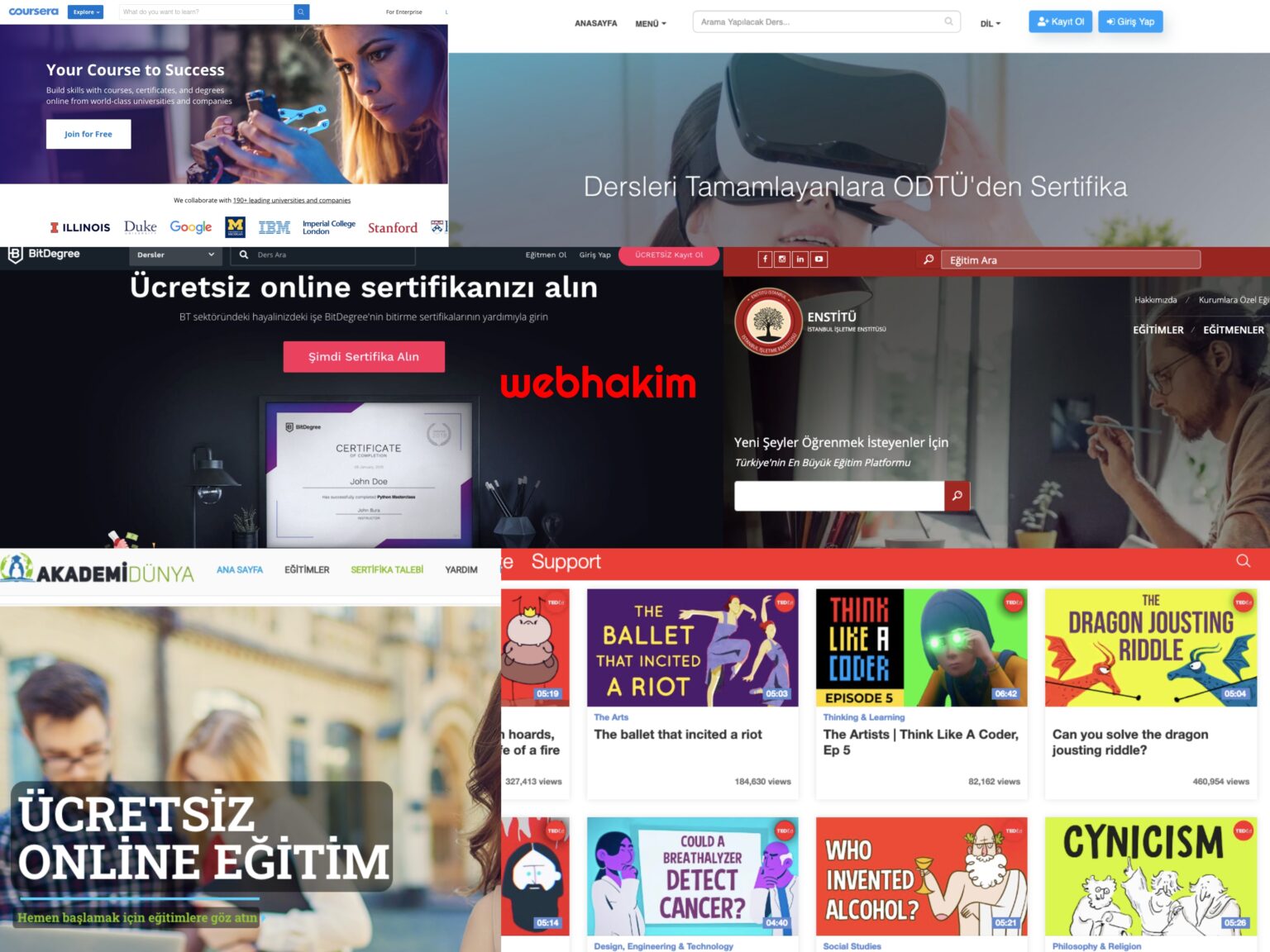 ücretsiz sertifika programları 2021