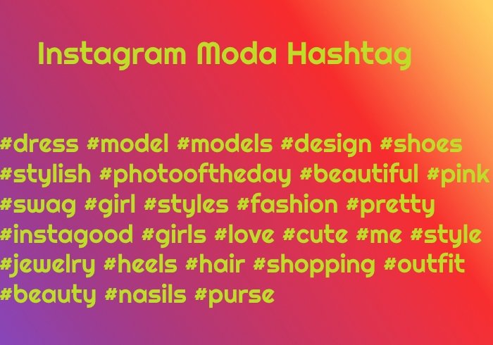 Instagram Moda Hashtag