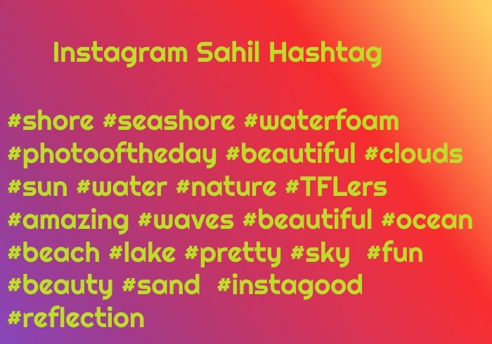 Instagram Sahil Hashtag