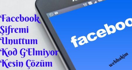 facebook şifremi unuttum kod gelmiyor
