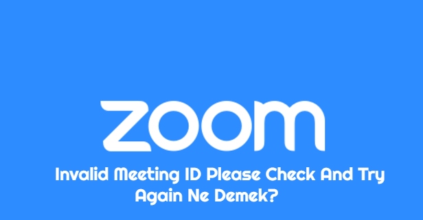Invalid Meeting ID Please Check And Try Again Ne Demek