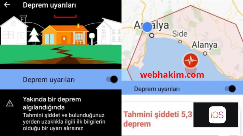 Google Deprem Uyari Sistemi iOS