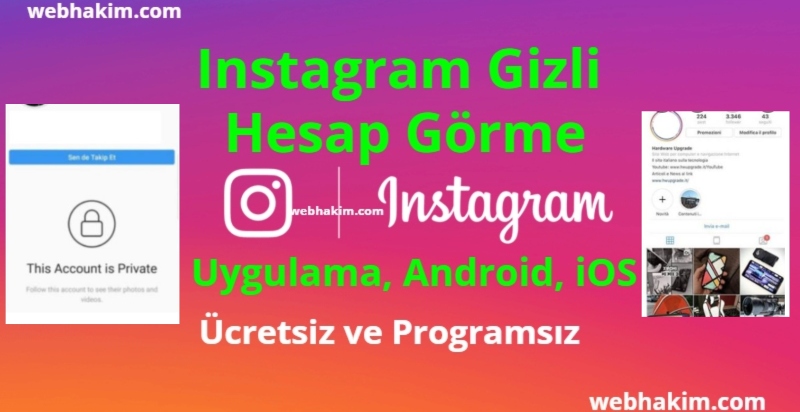 Instagram Gizli Hesap Gorme