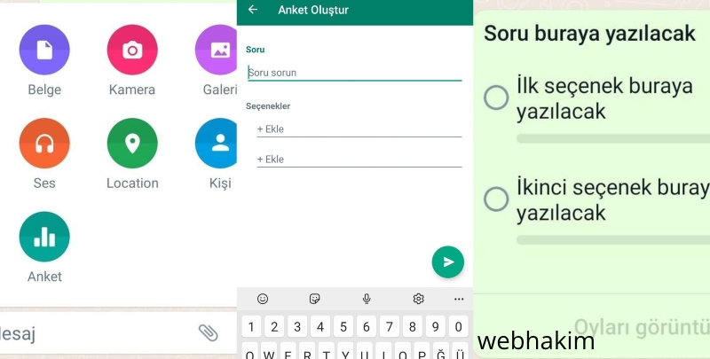 WhatsApp Anket Oluşturma