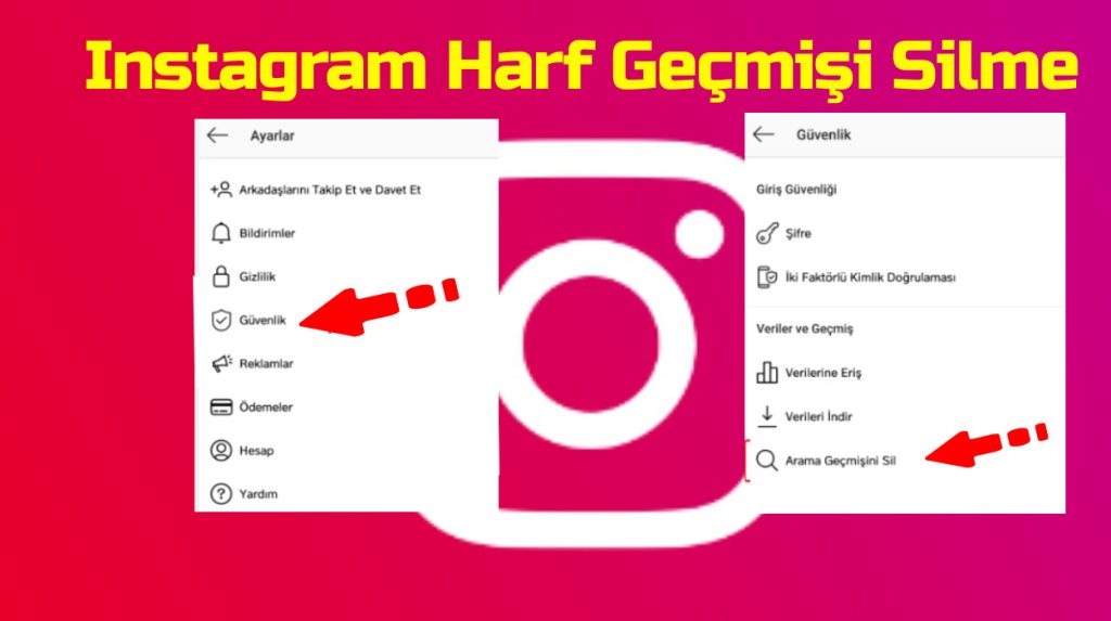 Instagram Harf Gecmisi Silme