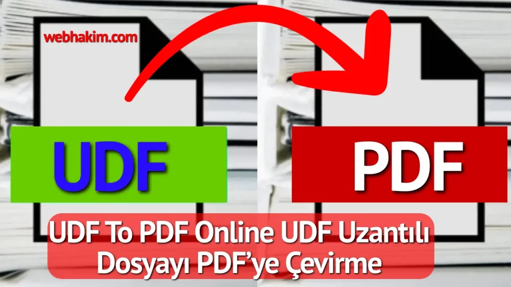UDF TO PDF