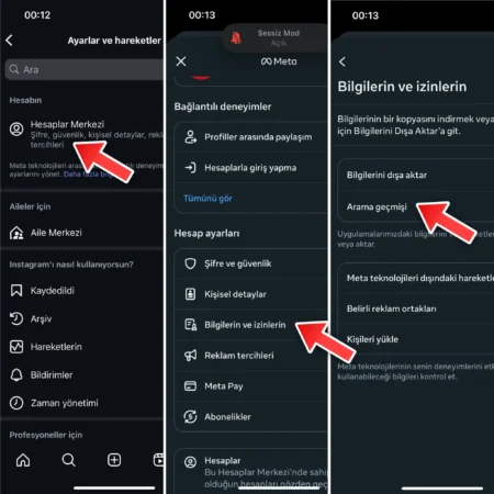 Instagram Harf Geçmişi Silme