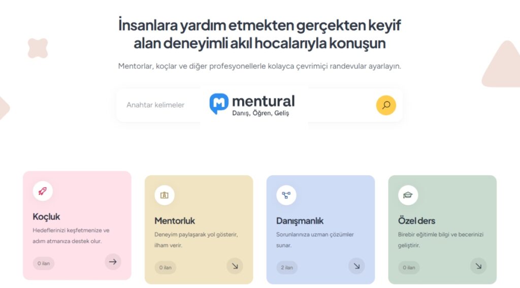 Mentural.com 5 Milyon Dolar Değerleme ile Yatırım Turunda