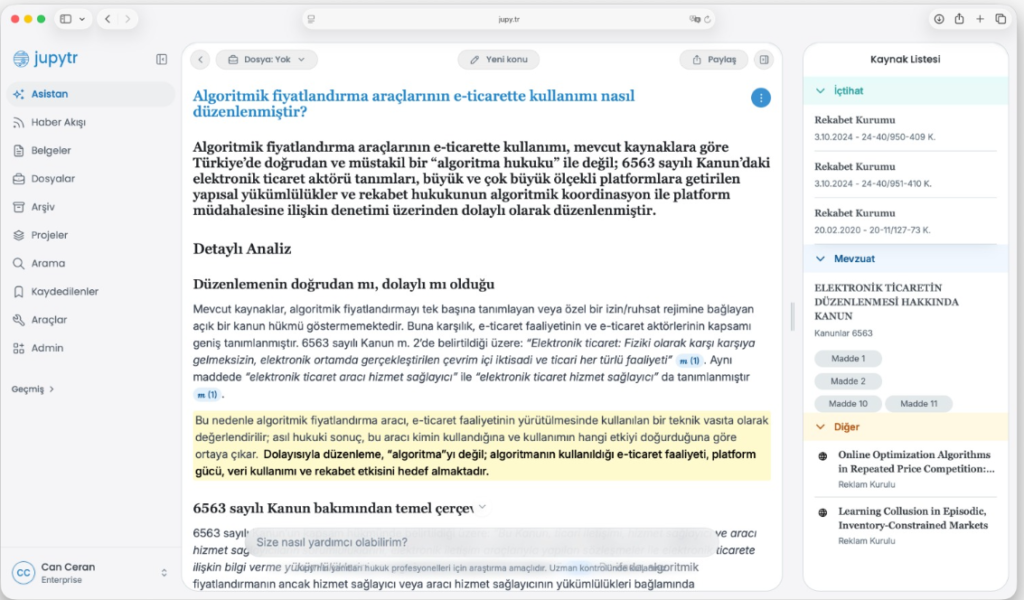 Türkiye'den Bir Hukuk Yapay Zekâsı: Jupytr, Küreselde Teknoloji Devlerine Rakip Oluyor image 2